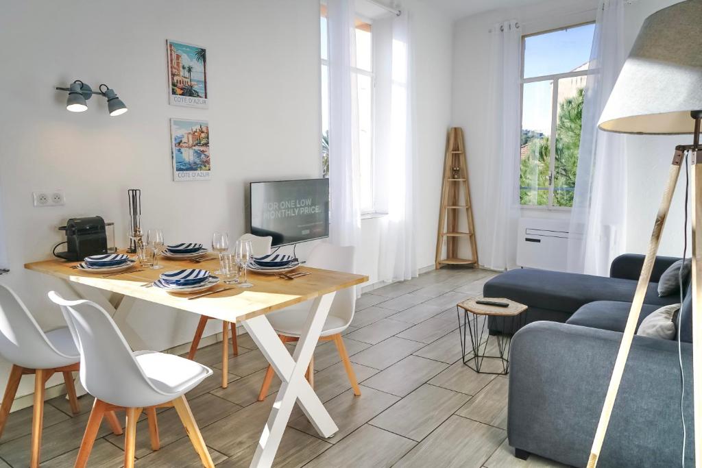 2 Bedrooms Apartment-Cannes Center Suquet-2mins to Beach & 10mins to Palais-AirConditioning & FiberWifi - 2