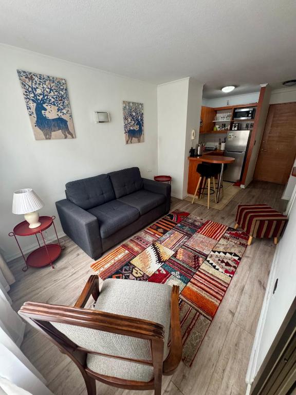 Departamento Céntrico Santiago, cama matrimonial - 1