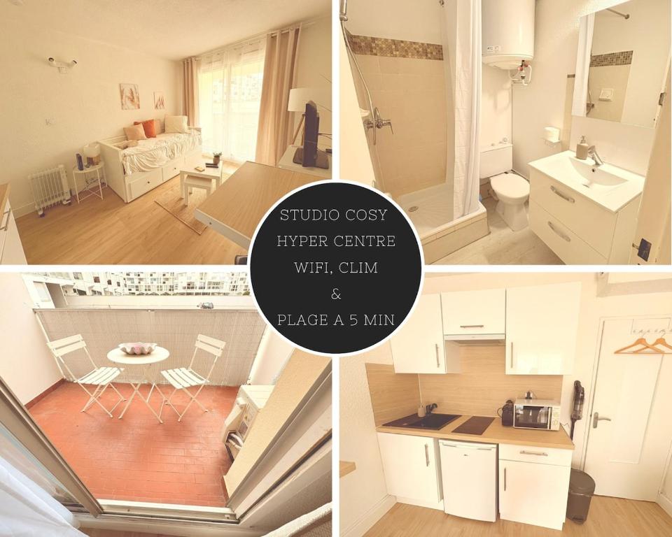 Studio avec balcon, centre-ville, clim, wifi & plage - 2