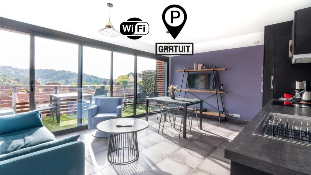 LE COIN COSY avec Balcon Terrasse parking privé et linge de lit compris - 1