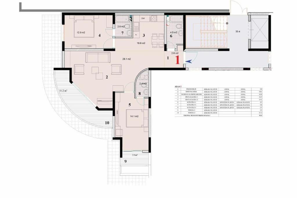 Apartament Nadia DUBRAVA BAR - 3