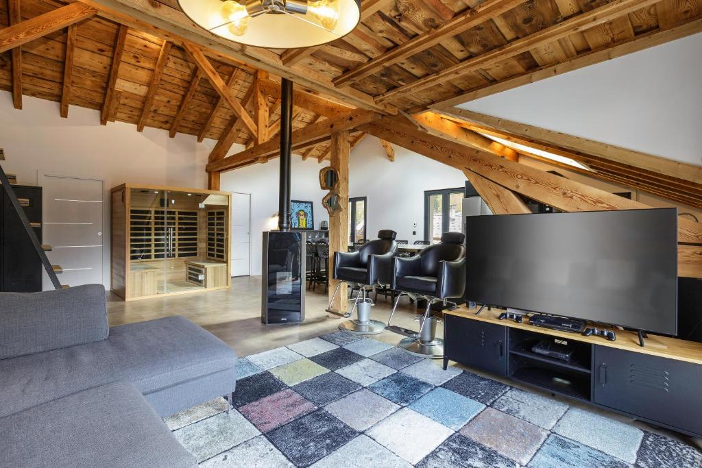 Flocon - Loft Moderne 8pax Sauna Poele Vues Garage - 2