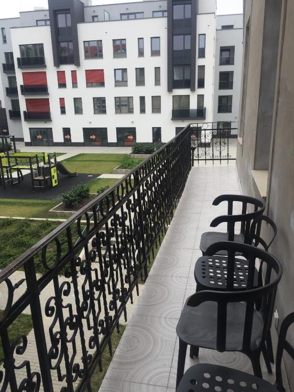Balcony/terrace, Baross Boutique Apartman in Gyor