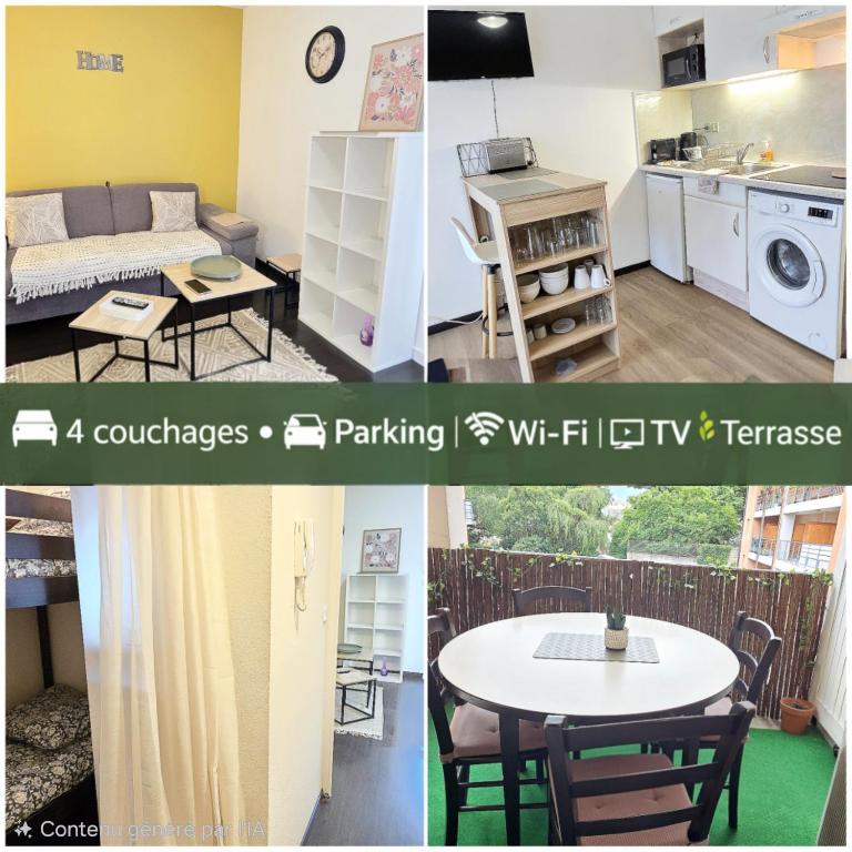 Chez Camille Studio cosy, parking gratuit terrasse - 1