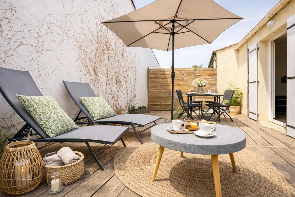 Jolie maison rénovée et décorée avec goût à la Chaume 4 pers - 1
