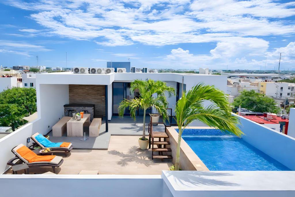 Modern Suite for 2 with Rooftop Pool - Central Playa del Carmen - 1