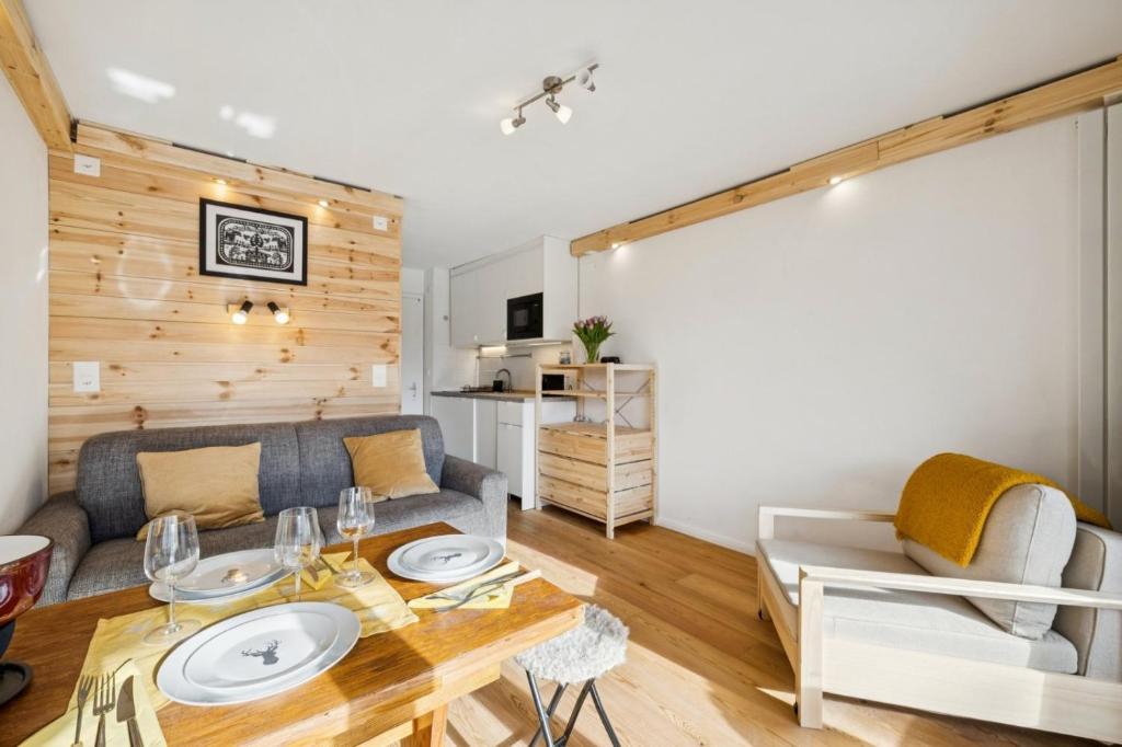 Central studio in Villars sur Ollon, Emeraude, for 3 only 100m to Bretaye ski train - 4