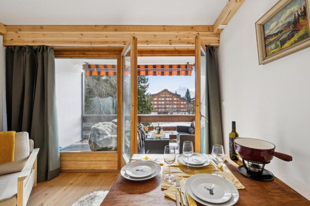 Central studio in Villars sur Ollon, Emeraude, for 3 only 100m to Bretaye ski train - 5