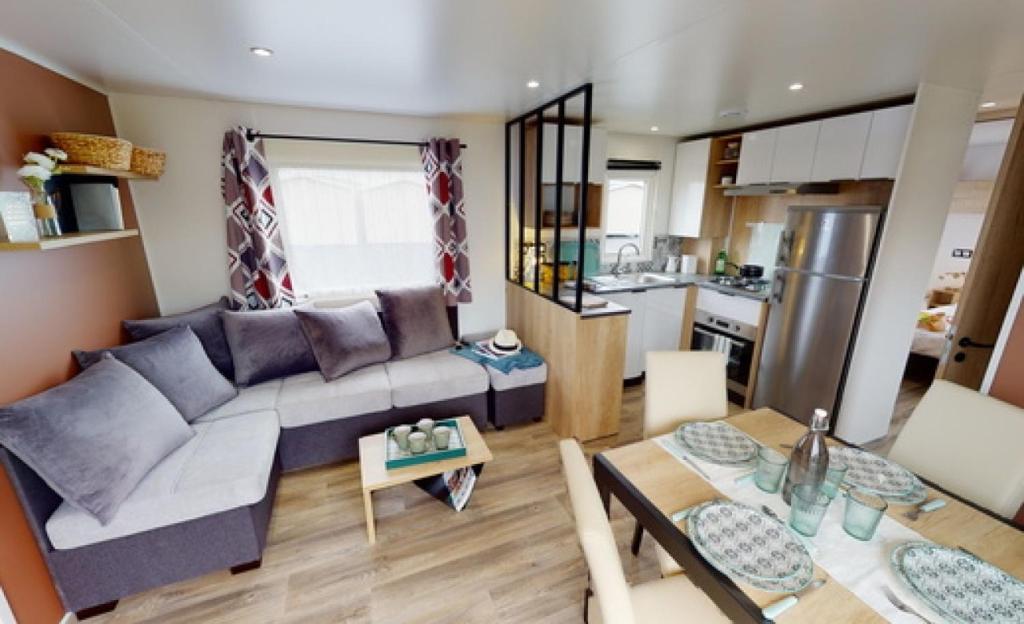 Cap Ferret Mobil Home tout confort avec Grande Terrasse, Parc Aquatique Camping Les Viviers, - 2