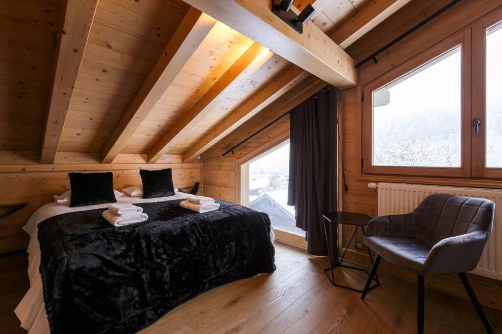 Grosse Pierre Chalet 180m2 Cheminee Jacuzzi Vue Taconnaz - 1