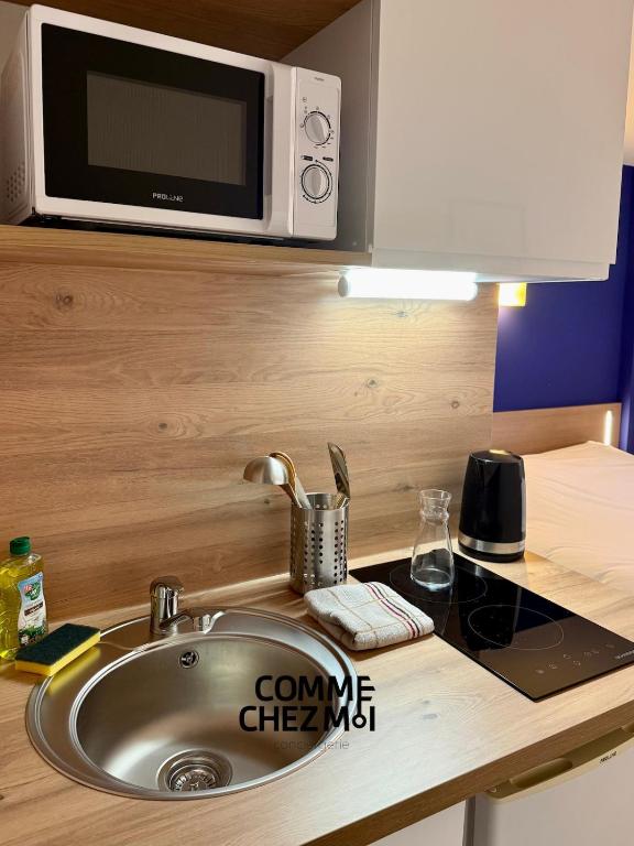 Studio Le 313, confortable et tout équipé, Garage Gratuit et Privatif à Nancy - 3