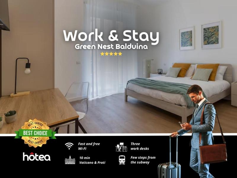 Vatican & Prati 10 min - 2 Suites - 3 Work Desks - 1