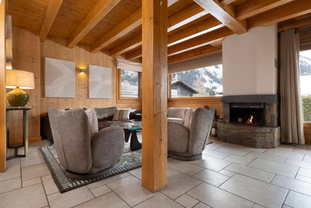 Folettes Chalet 4CH Jardin Vue Cheminee Jacuzzi - 4