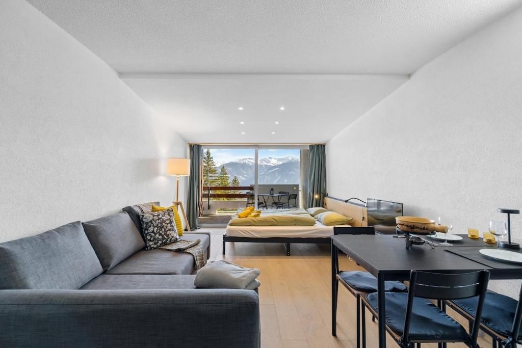 Studio avec balcon & vue dégagée, Anzère centre - 3