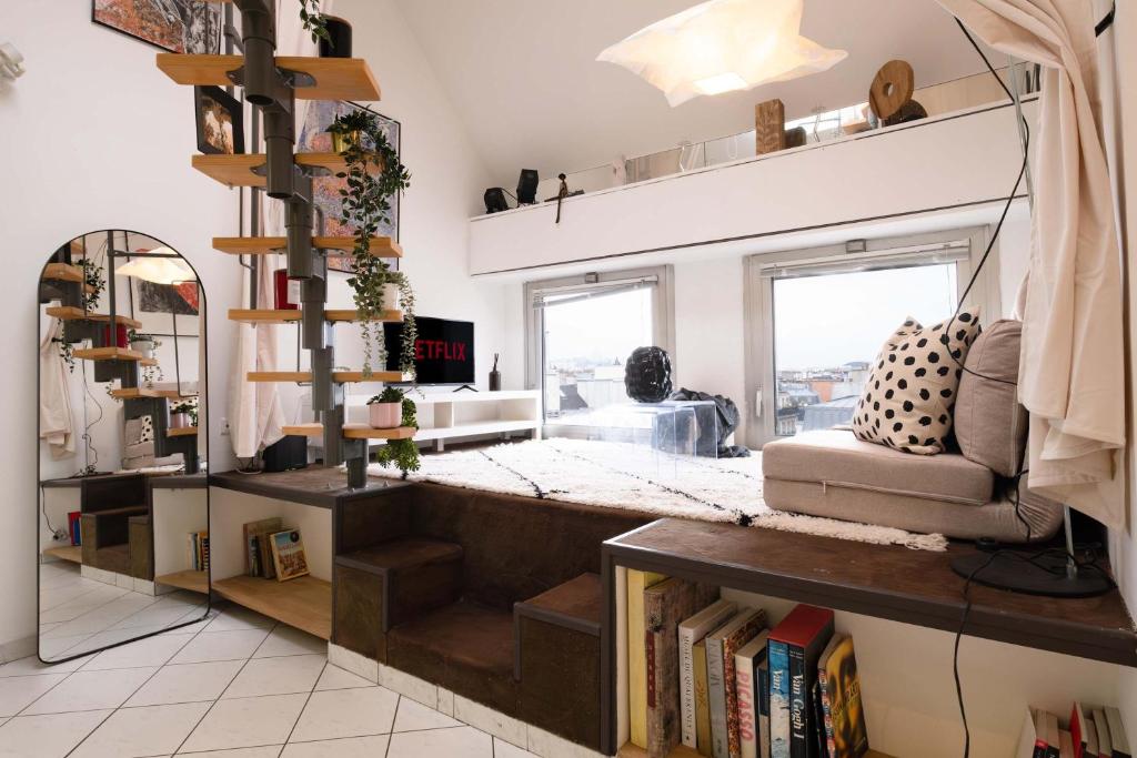 Loft Duplex Terrasse View on Paris - 1