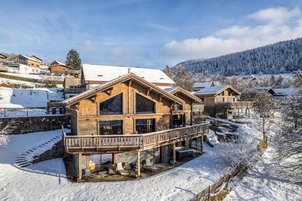 Chalet Bellevue, piscine intérieure, spa, vue lac - 4