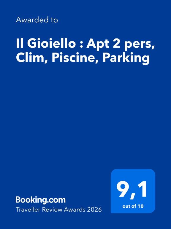 Il Gioiello : Apt 2 pers, Clim, Piscine, Parking - 3