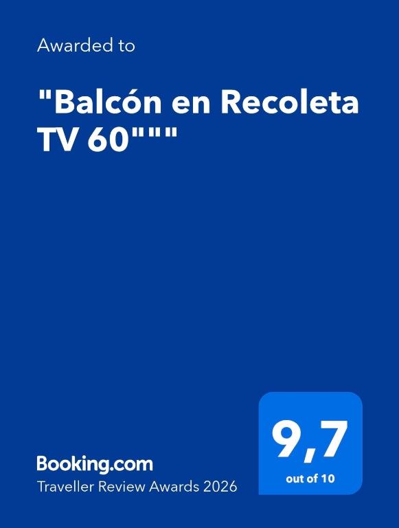 Balcón en Recoleta TV 60" - 3