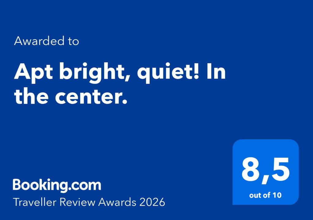 Apt bright, quiet! In the center. - 5