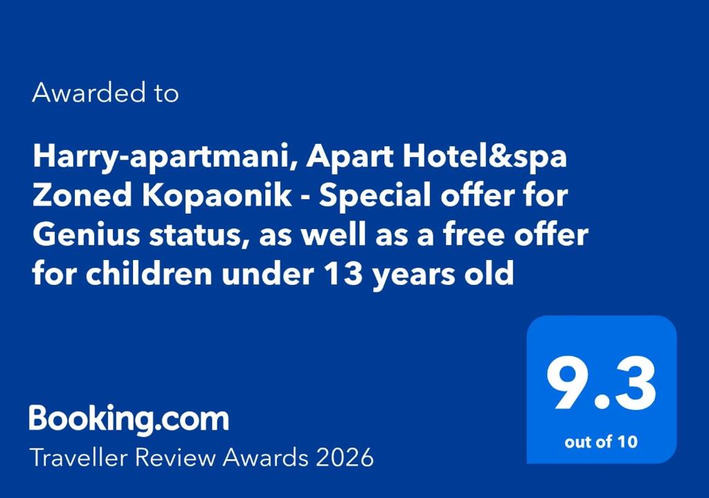 Harry apartments - Apart & spa Zoned Kopaonik, Special offer for Genius status, in addition, we offer special benefits for children up to 17 years old!!! - 2