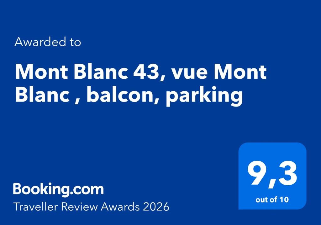 Mont Blanc 43, vue Mont Blanc , balcon, parking - 2