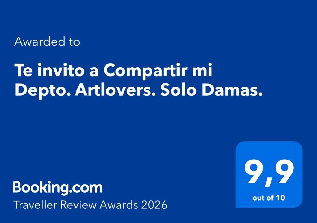 Te invito a Compartir mi Depto. Artlovers. Solo Damas. - 3