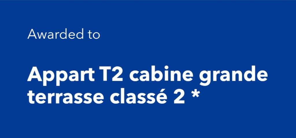 Appart T2 cabine grande terrasse classé 2 * - 5