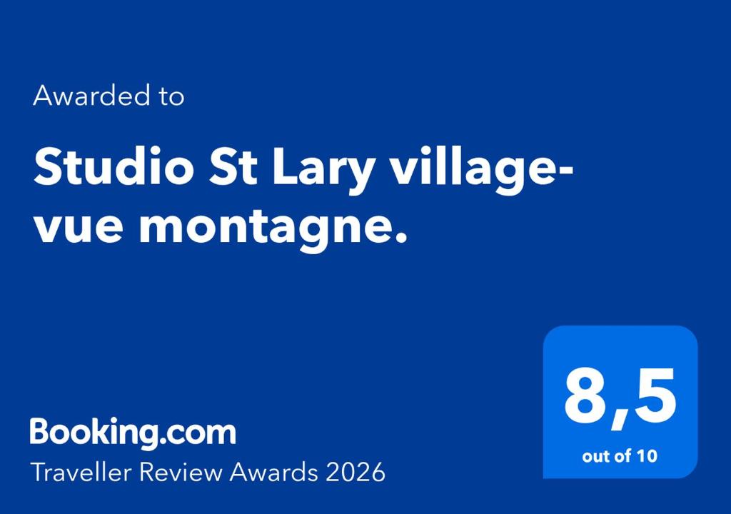 Studio St Lary village-vue montagne. - 2