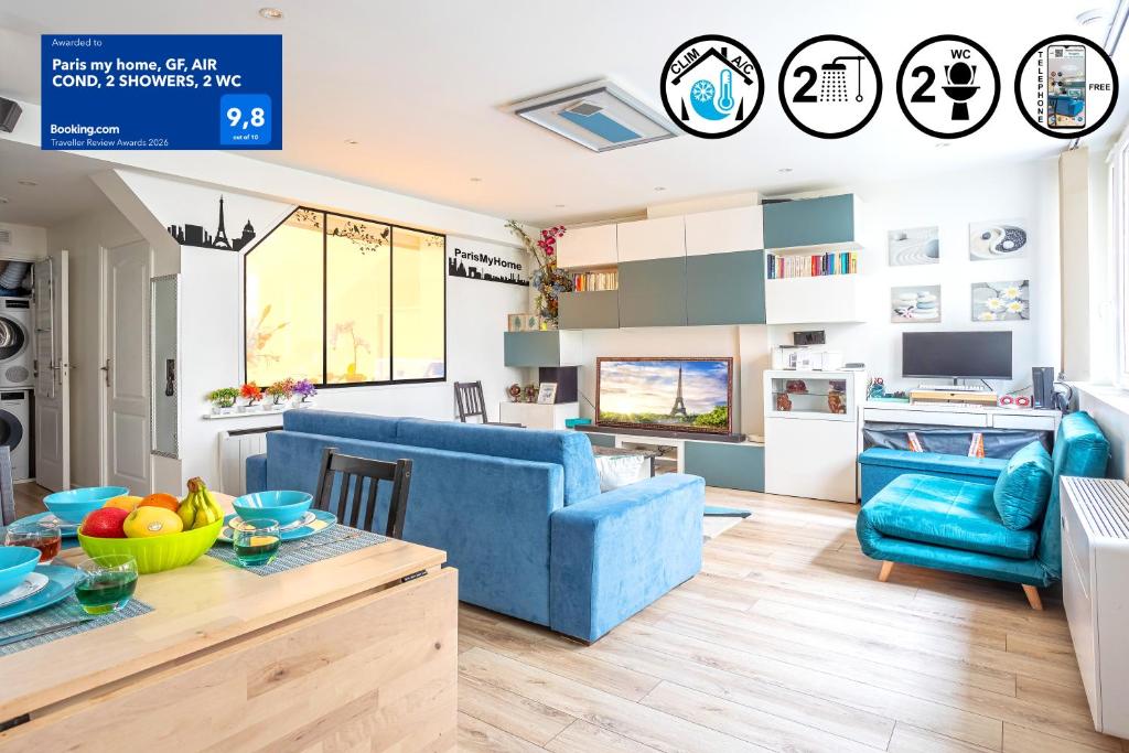 Paris my home, GF, AIR COND, 2 SHOWERS, 2 WC - 1