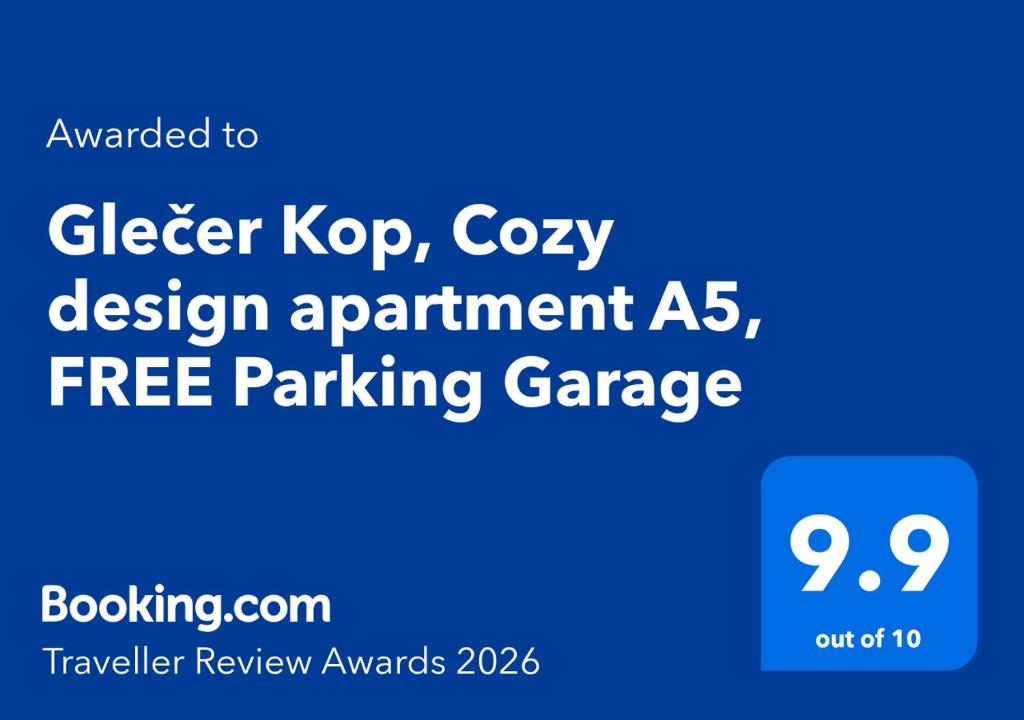 Glečer Kop, Cozy design apartment A5, FREE Parking Garage - 5