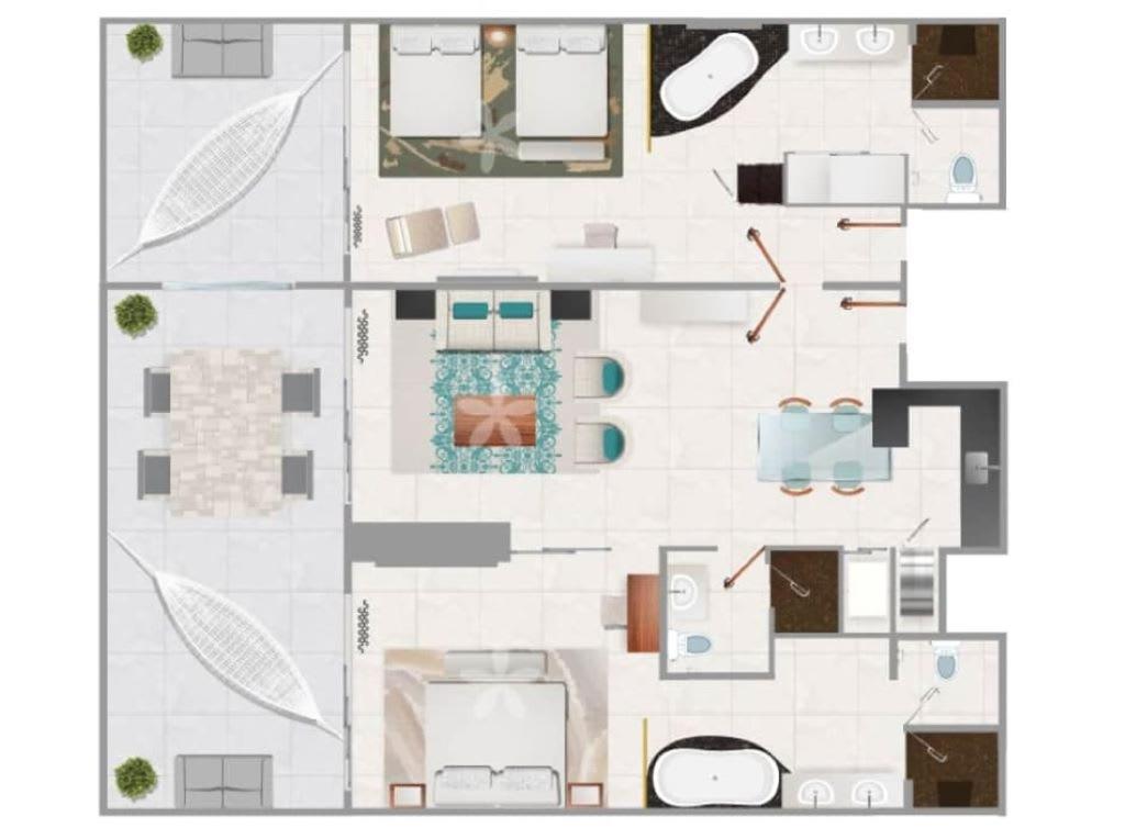 2 Bed 2 Bath Luxury Villa Suite - 5