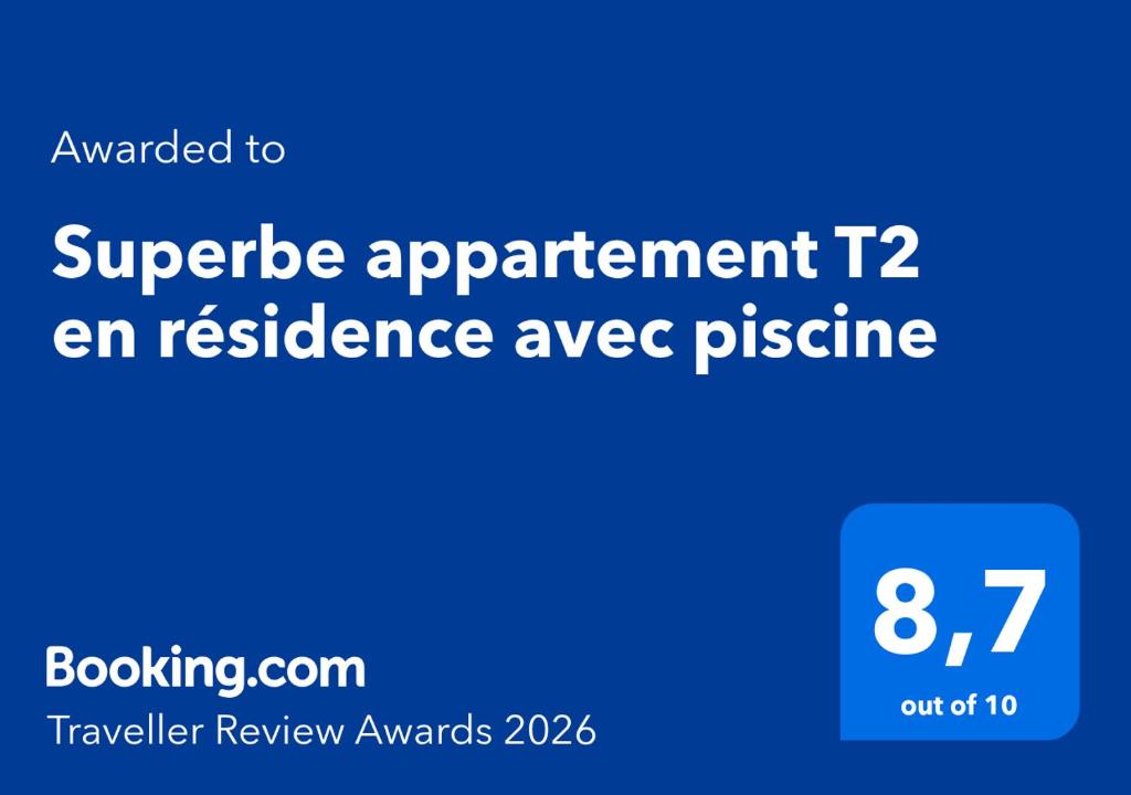 Superbe appartement T2 en résidence avec piscine - 2