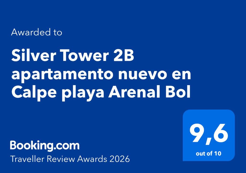 Silver Tower 2B apartamento nuevo en Calpe playa Arenal Bol - 2