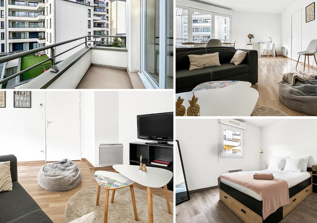 T2 moderne terrasse, parking, proche commerces - 2