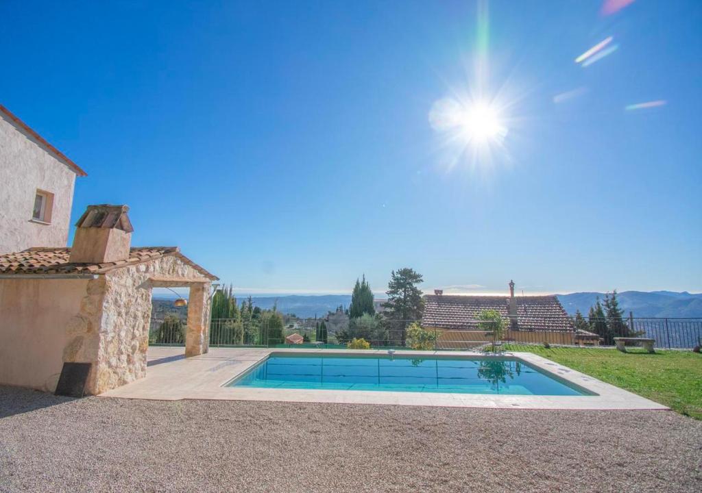 Cabris, Mas provençal 6p, 3ch, AC, piscine, vue - 5