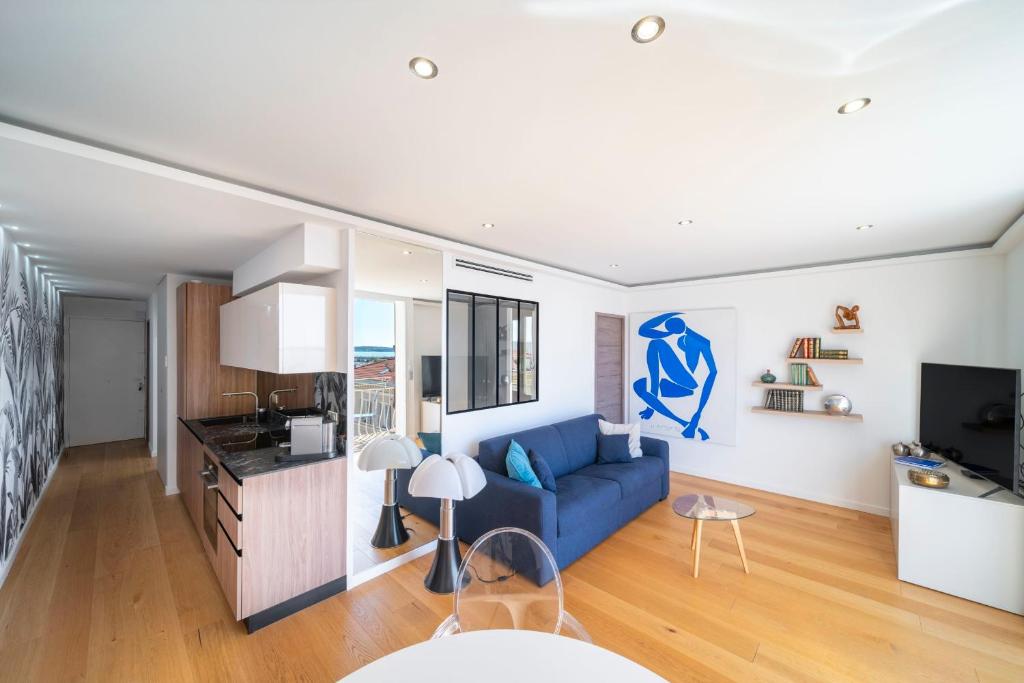 REF 1926 - Cannes Center - Sea view apartment for rent - 5