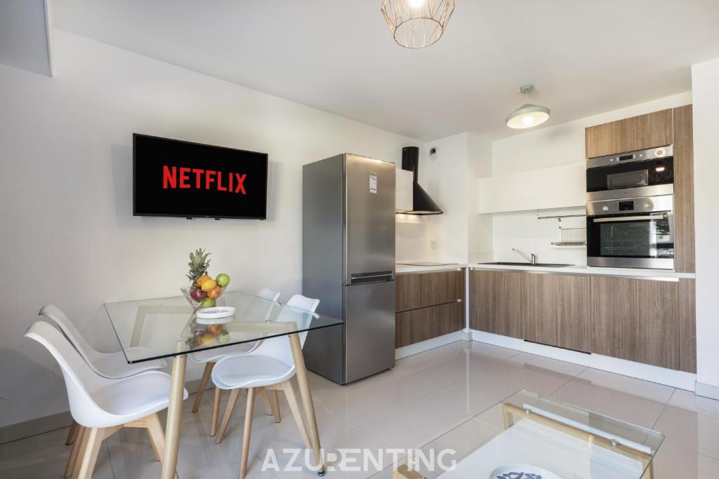 Azurenting - T2 Front de Mer - Clim - Parking - 5