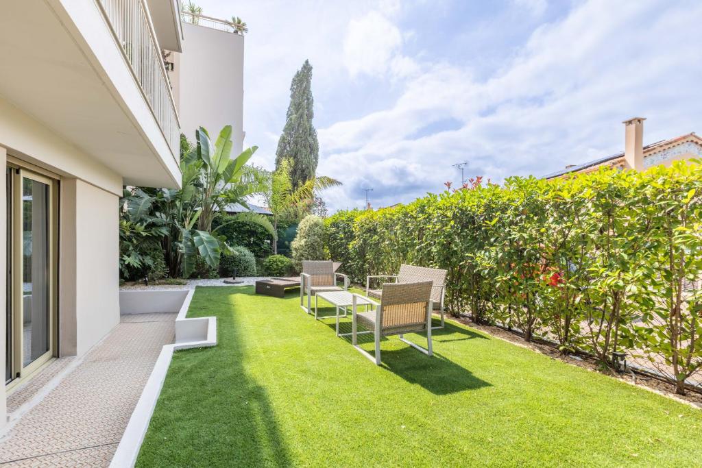 Cagnes sur mer, 1 bedroom with Garden-Air conditioning-Wifi - 2