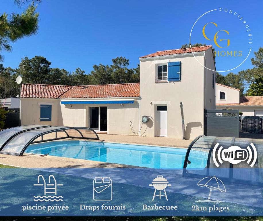 La Floralie, Piscine chauffée, WiFi, 2km plage - 1