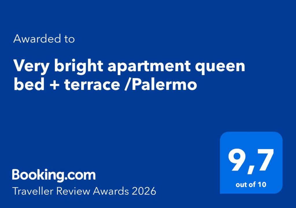 Very bright apartment queen bed + terrace /Palermo - 5
