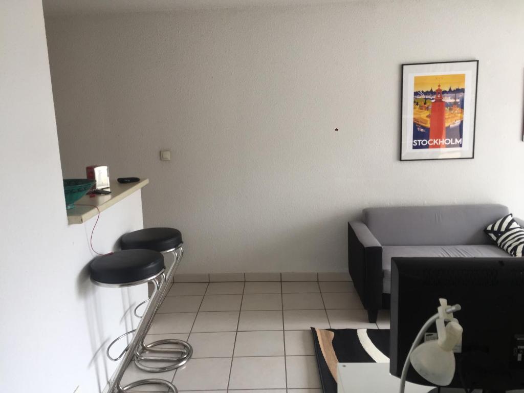 Appartement T1 avec terrasse au calme 4ème étage sur 4 - 5