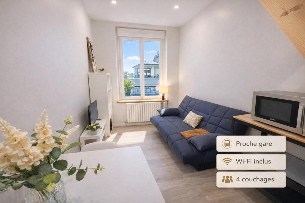 Duplex 4 personnes proche gare - 1