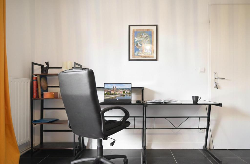 T2 Havre de paix avec Bureau & Wifi - Parking privé - Piscine & Salle sport communs - 5