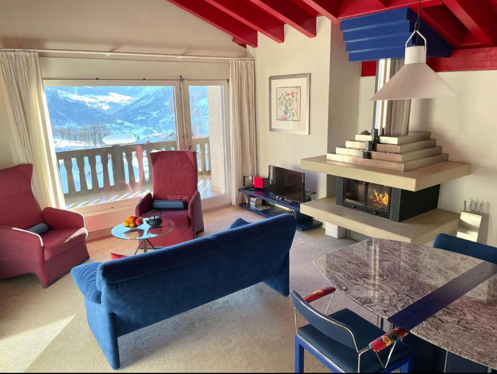 Dach-Panorama-Wohnung Falera - 5min zum Lift zu Fuss - 4