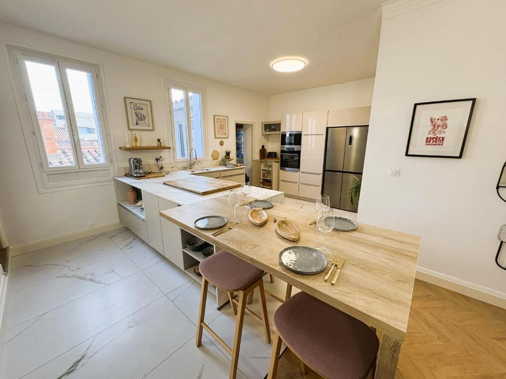 Sète centre sur les quais - appartement standing, spacieux, climatisé - 5