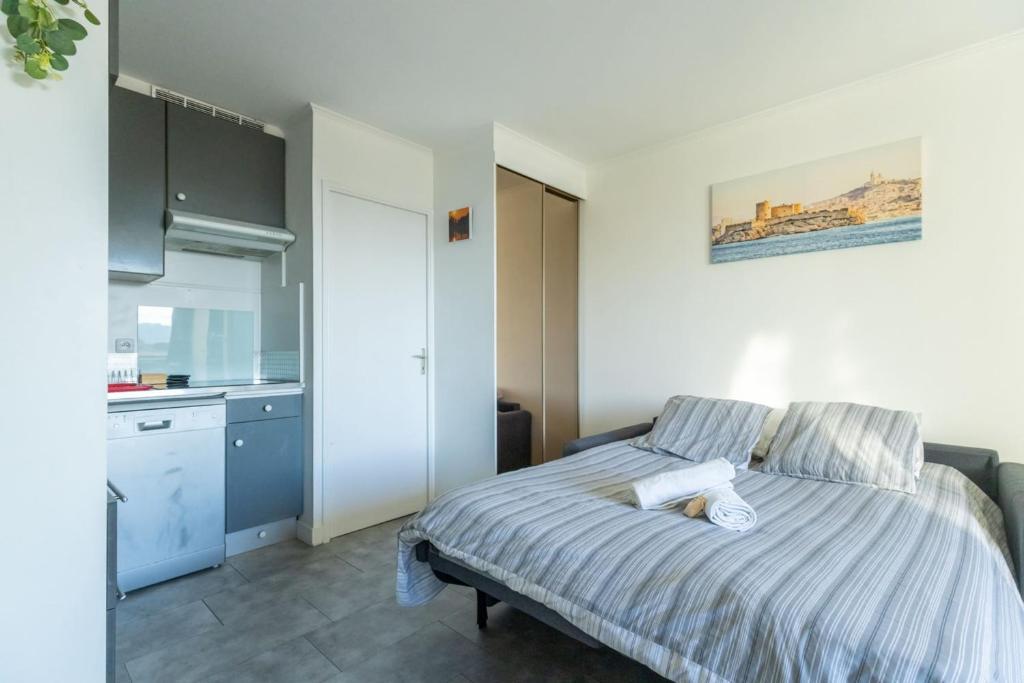 Studio climatisé - Garage privé - Plage à pied - Baie des anges - 5