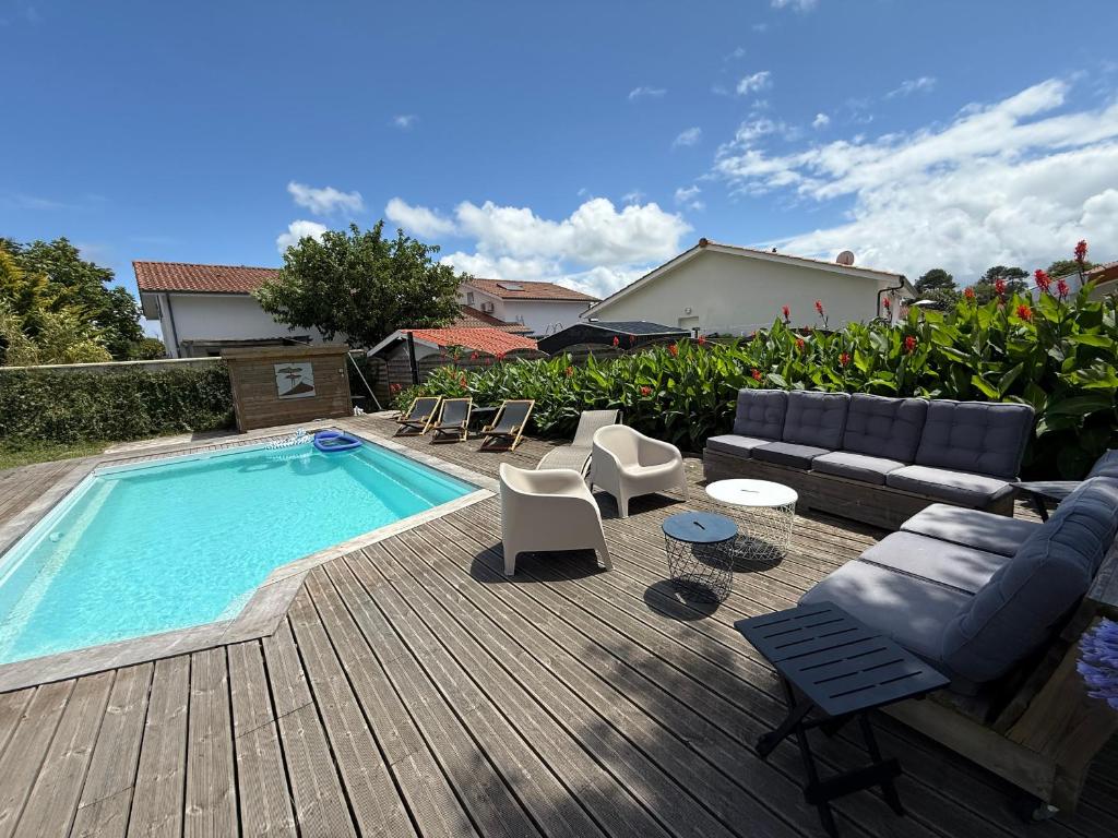 Biscarrosse: Maison 5 chambres avec piscine privée - FR-1-521-258 - 1
