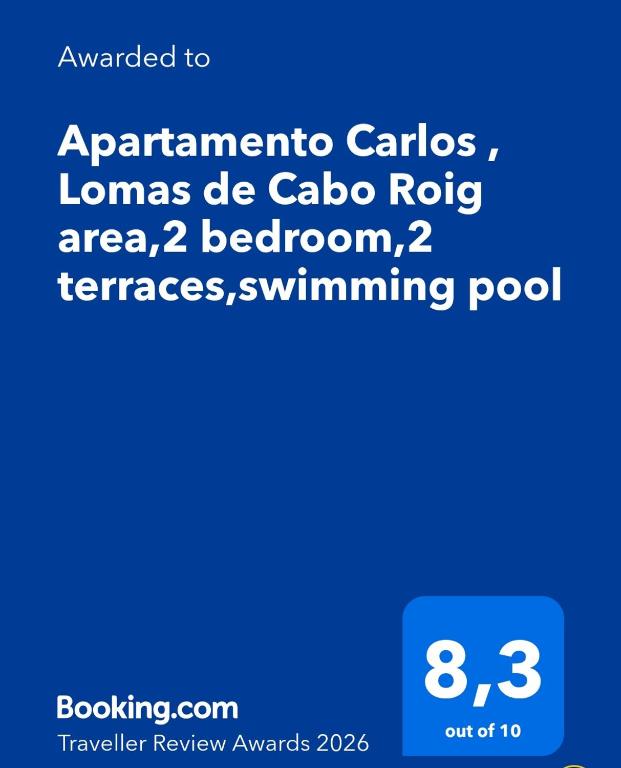 Apartamento Carlos , Lomas de Cabo Roig area, Playa Golf II,2 bedroom,2 terraces,swimming pool - 3