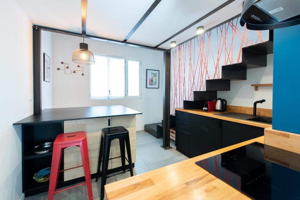 LE CHANCEUX fabuleux duplex en design, pour loisir en couple ou congrès - 5