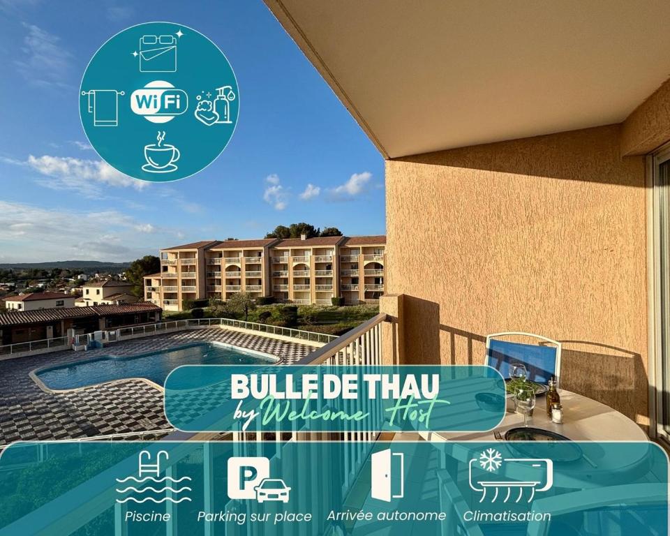Bulle de Thau, piscine et pinède - 1